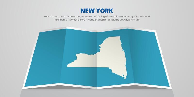 new york map travel with pin tag location design Illustration