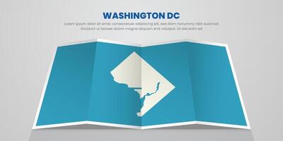 washington dc map travel with pin tag location design Illustration vector