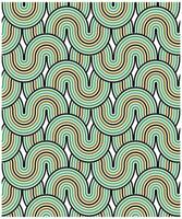 Abstract Geometric Lines Waves Background Seamless Print Pattern, Line Art with Multicolor Combination. vector