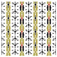 Abstract Geometric Print Pattern with Exotic White Background, Seamless Artwork Design to Ready for Work. vector