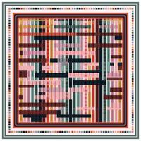 Abstract Geometric Background Seamless Print Pattern, Line Art with Multicolor Combination. vector