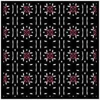Abstract Geometric Print Pattern with Exotic Black Background, Seamless Artwork Design to Ready for Work. vector