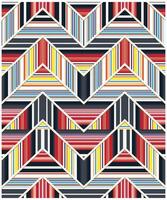 Abstract Geometric Background Seamless Print Pattern, Line Art with Multicolor Combination. vector