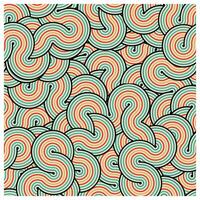 Abstract Geometric Background Seamless Print Pattern, Line Art with Multicolor Combination. vector