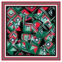Abstract Geometric Print Pattern with Exotic Background, Seamless Artwork Design to Ready for Work. vector