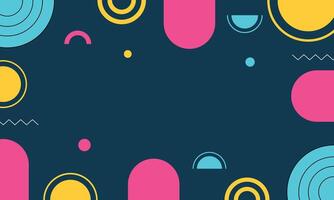 geometric circle background vector