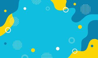 abstract blue flat background with circle shape vector