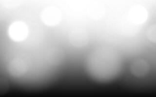 Monochrome White Bokeh Lights. Abstract Blurred Background, Background decoration vector