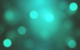Soft Teal Bokeh Lights. Abstract Glowing Background, Background decoration vector