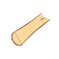 Tree felling. Logs for the fire. The trunk of a felled tree. Wooden industry. Flat illustration on white background. vector