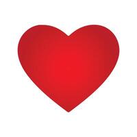 icon of red heart illustrations, Love symbol , isolated on white background vector
