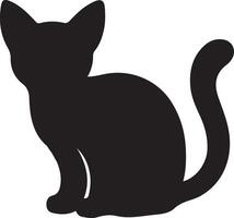 , design, silhouette, illustration icon cat vector