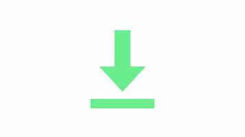 download animation icon on horizontal line. Perfect for financial presentations, market analysis reports, and business websites for effective visual communication. video
