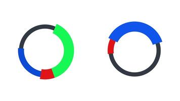 pie chart Colorful geometric circles design suitable for abstract backgrounds, modern art projects, graphic design elements, digital illustrations, and technology concepts. video