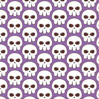 Illustration skull helloween pattern. Illustration Background Of Helloween. vector