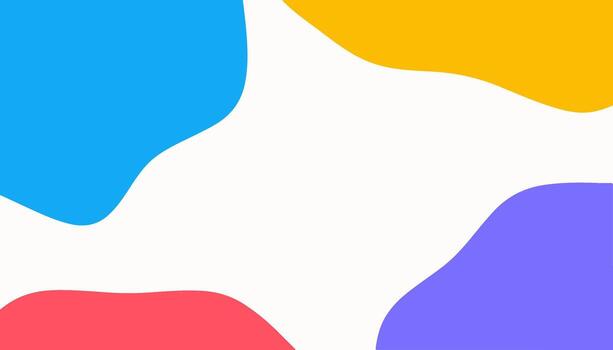 Colorful abstract shapes on a white background, perfect for modern design and creative projects vector