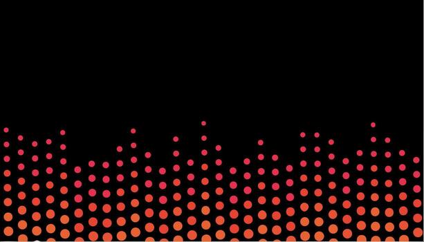 Vibrant gradient background with circles in warm hues creates a dynamic visual effect vector