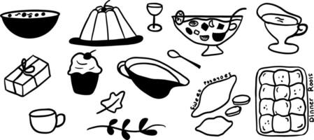 Minimalist Thanksgiving Art for Autumn and Holiday Projects vector