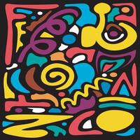 illustration design graphic of line abstract vector
