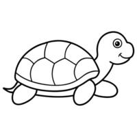 Silhouette of Tortoise vector