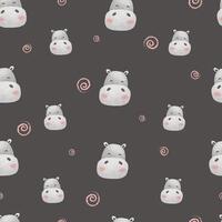 Charming cartoon animals for decorative backgrounds vector
