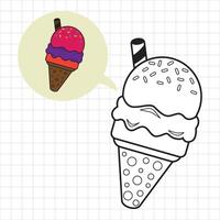 a design for children's drawing media that is interesting and unique vector