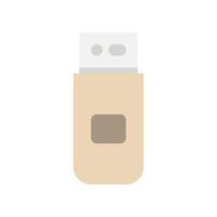 Usb drive flat icons. symbol technology for databases, files and digital. vector