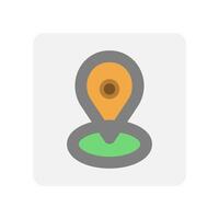 Paper map flat icons. transportation symbols for desktop and mobile based applications. vector