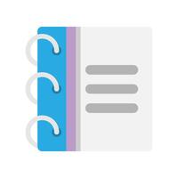 Paper binder flat icons. with dynamic design for office, business and school needs. vector