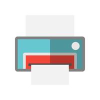 Printer machine flat icons. simple symbol technology for application navigation. vector
