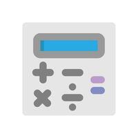 Calculator flat icons. office technology symbol for application interface. vector