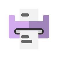 Lamination machine flat icons. office symbols for various productivity needs. vector