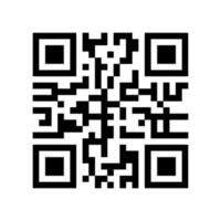 simple QR code square vector