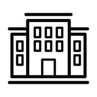 Minimalist Line Art of a Building vector