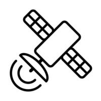 Satellite icon for graphic design, logo, web site, social media, mobile app, ui illustration vector