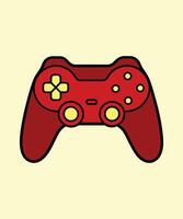 Colorful Cartoon Game Controller Graphics Illustration vector