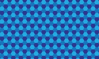 Cool Blue Hexagonal Bliss Pattern vector
