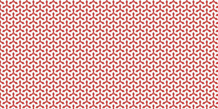 Crimson Interlocking Shapes Pattern vector