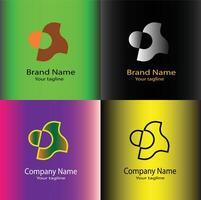 Fusion Arts - abstract idea logo with bounded-horizon flow that can be for a company or an association. vector