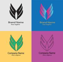 Simple abstract logo for business company. vector