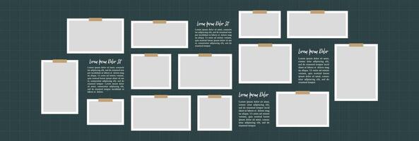 Creative Template Collage Frames for photo vector