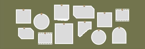 Collage grid effect overlay vector