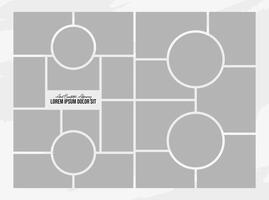 Inspiration mood board template vector