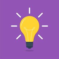 Flat illustration of bright lights on vector