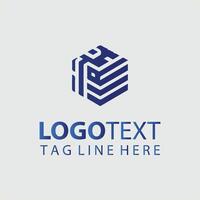 A cube logo design for a business vector