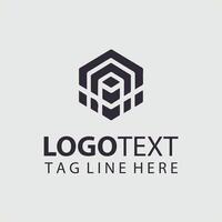 A black and white logo design for a company vector
