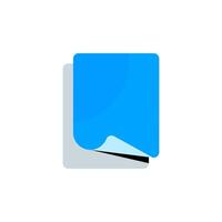 Flat icon design for a Copy button, featuring two overlapping sheets represent duplicating text, links, or specific codes. ideal for web and mobile app, enhancing ui functionality for copying content vector