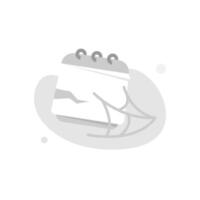 torn calendar page symbolizing expiration, end of a period, or no longer valid status. for app website ui, or materials to visually convey expired events, past deadlines, or outdated vector