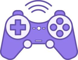 Colored Gaming Icon. Icon of Wireless Gamepad. Joystick, Game Console or Controller. Computer Games Concept vector
