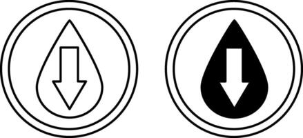 Low Fat Icons. Black and White Icons. Label for Low Fat Products. Healthy Eating vector